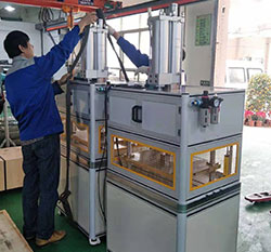 4臺氣液增壓機(jī)出貨啦，5噸高壓油壓出力型